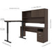 Modubox Desk Upstand 24” x 48” Standing Desk and 1 Credenza with Hutch - Available in 3 Colours