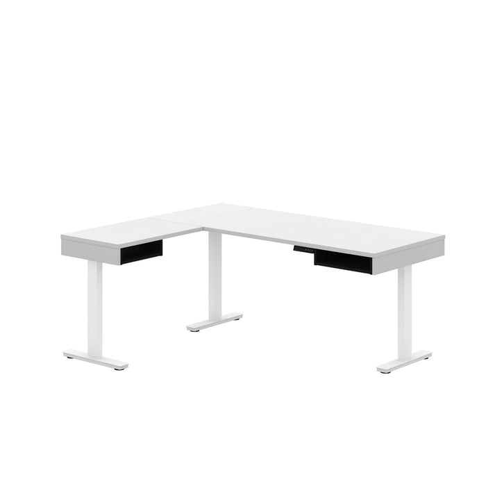 Modubox Desk White & Black Pro-Vega L-Shaped Standing Desk - Available in 2 Colours