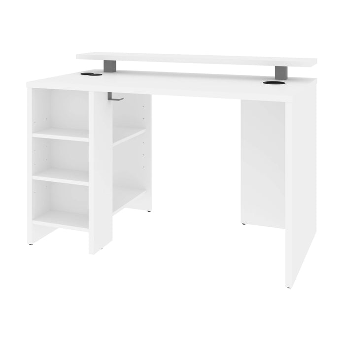 Modubox Desk White Electra 48"W Gaming Desk - Available in 2 Colours