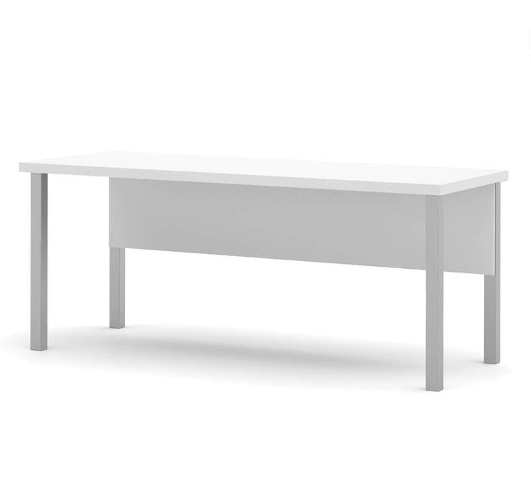Modubox Desk White Pro-Linea Table Desk with Square Metal Legs - Available in 2 Colours