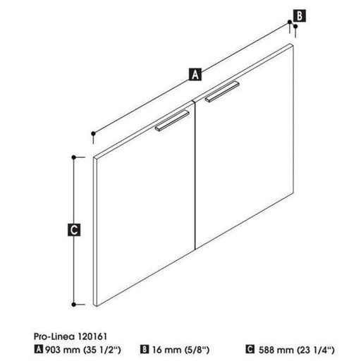 Modubox Door Pro-Linea 2 Door Set - Available in 2 Colours