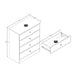 Modubox Drawer Chest Astrid 4-Drawer Dresser - Multiple Options Available