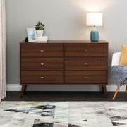 Modubox Dresser Cherry Milo Mid Century Modern 6-drawer Dresser - Available in 5 Colours