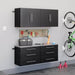 Modubox HangUps Home Storage Collection Black HangUps 60 inch Storage Cabinet 4 Piece Set F - Available in 3 Colours