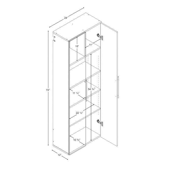 Modubox HangUps Home Storage Collection HangUps 24 inch Large Storage Cabinet - Available in 3 Colours