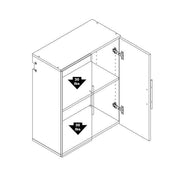 Modubox HangUps Home Storage Collection HangUps 24 inch Upper Storage Cabinet - Available in 3 Colours
