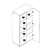 Modubox HangUps Home Storage Collection HangUps 36 inch Large Storage Cabinet - Available in 3 Colours