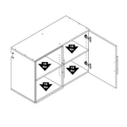 Modubox HangUps Home Storage Collection HangUps 36 inch Upper Storage Cabinet - Available in 3 Colours