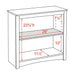 Modubox Home Office 2-Shelf Bookcase - Available in 2 Colours