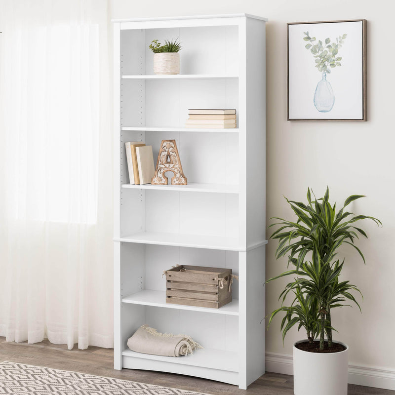 Modubox Home Office 6 Shelf Bookcase - Available in 2 Colours