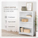 Modubox Home Office Four Shelf Bookcase - Available in 2 Colours