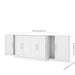 Modubox Murphy Cabinet Bed Pur Queen Murphy Cabinet Bed with Mattress and 2 36″ Storage Units - Available in 3 Colours
