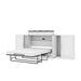 Modubox Murphy Cabinet Bed White Pur Full Murphy Cabinet Bed with Mattress and 2 36″ Storage Units - Available in 3 Colours
