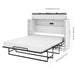 Modubox Murphy Chest Pur Full Murphy Cabinet Bed with Mattress - Available in 3 Colours