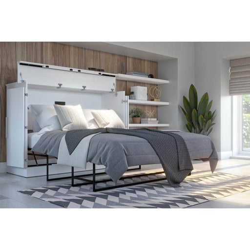 Modubox Murphy Chest White Nebula Full Murphy Cabinet Bed with Mattress - Available in 2 Colours