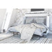 Modubox Murphy Chest White Pur Full Murphy Cabinet Bed with Mattress - Available in 3 Colours