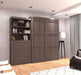Modubox Murphy Wall Bed Bark Grey Pur 101" Queen Size Murphy Wall Bed with Storage Unit - Available in 3 Colours