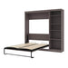 Modubox Murphy Wall Bed Bark Grey Pur Full Murphy Full Bed with Storage Unit (84W) - Available in 3 Colours