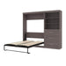 Modubox Murphy Wall Bed Bark Grey Pur Full Murphy Wall Bed and Storage Unit with Drawers (95W) - Available in 2 Colours