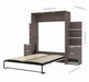 Modubox Murphy Wall Bed Bark Grey & White Cielo Queen Murphy Wall Bed with Storage (104W) - Available in 2 Colours