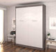 Modubox Murphy Wall Bed Bark Grey & White Nebula Full Size Murphy Wall Pull Down Bed - Available in 4 Colours
