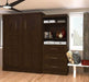Modubox Murphy Wall Bed Chocolate Pur 101" Queen Size Murphy Wall Bed with Storage Unit - Available in 3 Colours