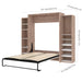 Modubox Murphy Wall Bed Cielo Queen Murphy Wall Bed with 2 Storage Cabinets (104W) - Available in 2 Colours