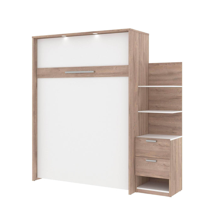 Modubox Murphy Wall Bed Cielo Queen Murphy Wall Bed with Storage Cabinet (85W) - Available in 2 Colours