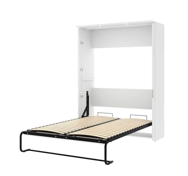 Modubox Murphy Wall Bed Lumina Full Size Wall Murphy Bed in White