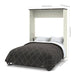 Modubox Murphy Wall Bed Lumina Queen Murphy Bed with Desk in White Chocolate