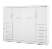 Modubox Murphy Wall Bed Nebula Full Murphy Wall Bed and 2 Storage Units with Drawers (109W) - Available in 3 Colours