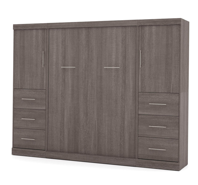 Modubox Murphy Wall Bed Nebula Full Murphy Wall Bed and 2 Storage Units with Drawers (109W) - Available in 3 Colours