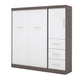 Modubox Murphy Wall Bed Nebula Full Murphy Wall Bed and Storage Unit with Drawers (84W) - Available in 3 Colours