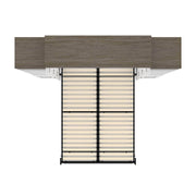 Modubox Murphy Wall Bed Orion 104"W Queen Murphy Wall Bed with 2 Narrow Shelving Units and Drawers - Available in 2 Colours