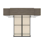 Modubox Murphy Wall Bed Orion 104"W Queen Murphy Wall Bed with 2 Narrow Shelving Units - Available in 2 Colours