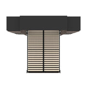 Modubox Murphy Wall Bed Orion 104"W Queen Murphy Wall Bed with 2 Storage Cabinets and Pull-Out Shelves - Available in 2 Colours