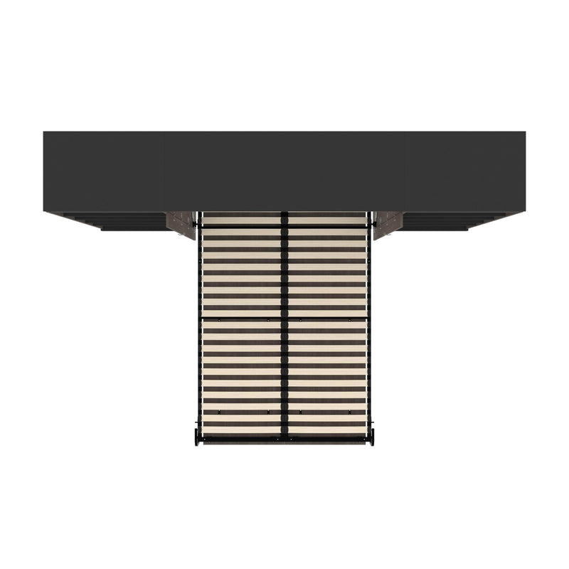 Modubox Murphy Wall Bed Orion 118"W Full Murphy Wall Bed and 2 Shelving Units - Available in 2 Colours