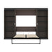 Modubox Murphy Wall Bed Orion 118"W Full Murphy Wall Bed and 2 Shelving Units - Available in 2 Colours