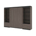 Modubox Murphy Wall Bed Orion 118"W Full Murphy Wall Bed with 2 Shelving Units and Drawers - Available in 2 Colours