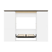 Modubox Murphy Wall Bed Orion 118"W Full Murphy Wall Bed with Multifunctional Storage - Available in 2 Colours