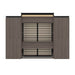 Modubox Murphy Wall Bed Orion 124"W Queen Murphy Wall Bed with 2 Shelving Units and Drawers - Available in 2 Colours