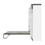 Modubox Murphy Wall Bed Orion 124"W Queen Murphy Wall Bed with 2 Shelving Units - Available in 2 Colours