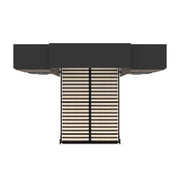 Modubox Murphy Wall Bed Orion 124"W Queen Murphy Wall Bed with 2 Storage Cabinets and Pull-Out Shelves - Available in 2 Colours