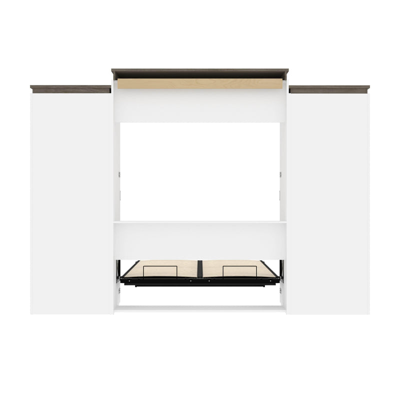 Modubox Murphy Wall Bed Orion 124"W Queen Murphy Wall Bed with Multifunctional Storage and Drawers - Available in 2 Colours