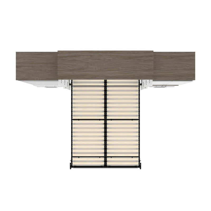 Modubox Murphy Wall Bed Orion 124"W Queen Murphy Wall Bed with Multifunctional Storage and Drawers - Available in 2 Colours
