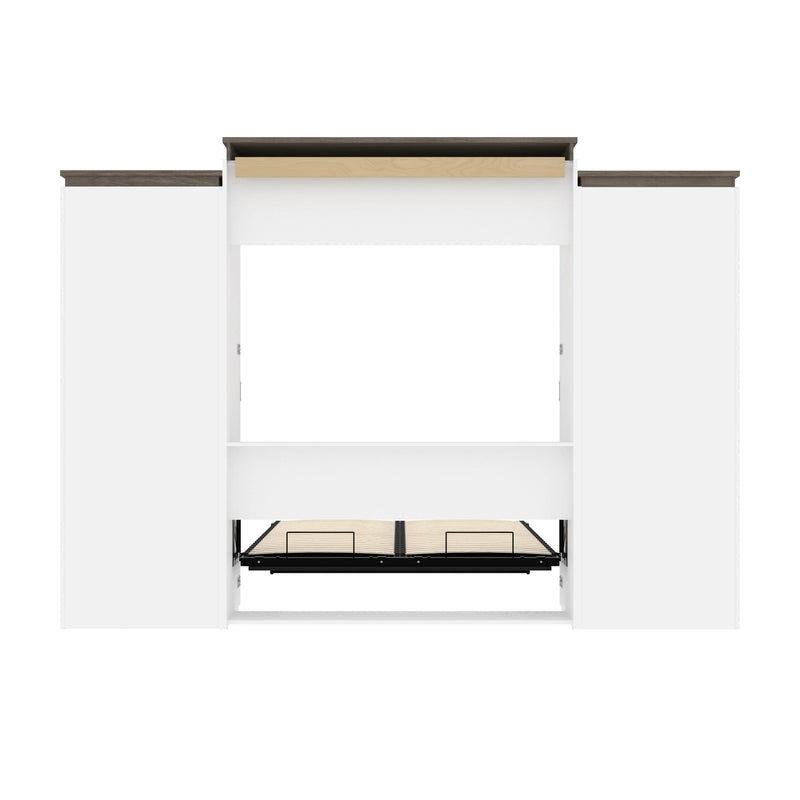 Modubox Murphy Wall Bed Orion 124"W Queen Murphy Wall Bed with Multifunctional Storage - Available in 2 Colours