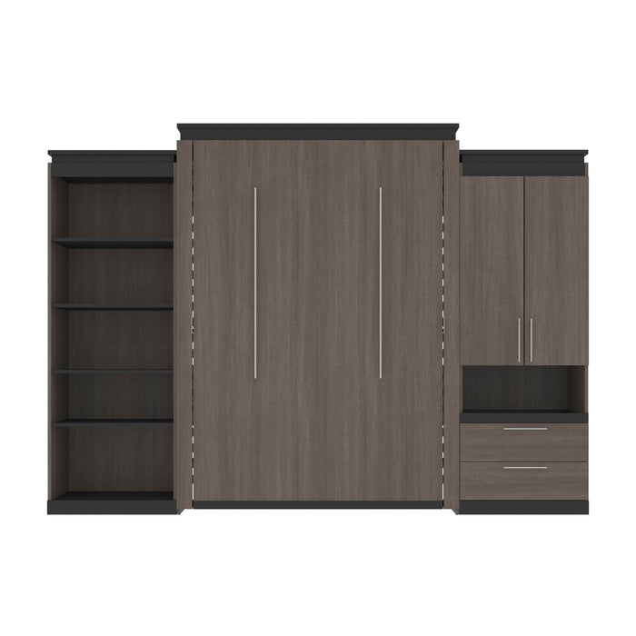 Modubox Murphy Wall Bed Orion 124"W Queen Murphy Wall Bed with Multifunctional Storage - Available in 2 Colours