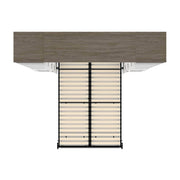 Modubox Murphy Wall Bed Orion 98"W Full Murphy Wall Bed with 2 Narrow Shelving Units and Drawers - Available in 2 Colours