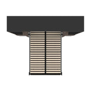 Modubox Murphy Wall Bed Orion 98"W Full Murphy Wall Bed with 2 Narrow Shelving Units and Drawers - Available in 2 Colours