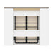Modubox Murphy Wall Bed Orion 98"W Full Murphy Wall Bed with 2 Narrow Shelving Units - Available in 2 Colours